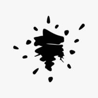 blot on paper vector