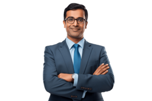 AI generated An Indian Banker On Transparent Background. AI png