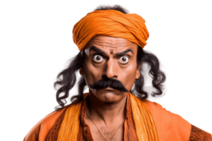 AI generated An Indian Actor on Transparent Background. AI png