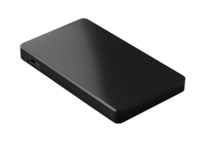 AI generated External Hard Drive on Transparent Background. AI png