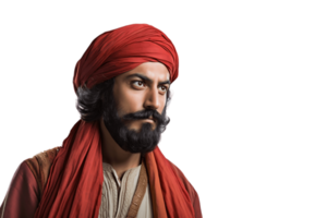 AI generated An Indian Actor on Transparent Background. AI png