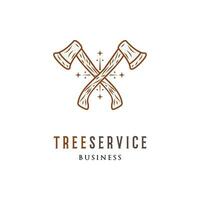 Tree Service Icon Logo Design Template vector