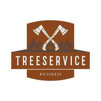 Tree Service Icon Logo Design Template vector