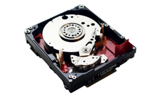 AI generated Hard Drive on Transparent Background. AI png