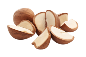 AI generated Brazil Nut on Transparent Background. AI png