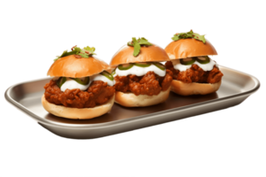 AI generated Vada Pav on Plate on Transparent Background. AI png