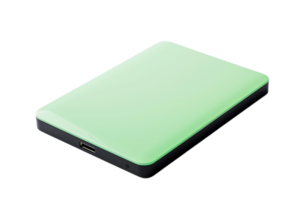 AI generated External Hard Drive on Transparent Background. AI png