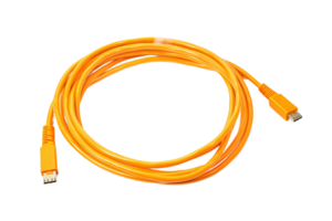 AI generated Ethernet Cable on Transparent Background. AI png