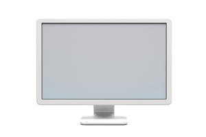 AI generated Monitor on Transparent Background. AI png