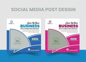 Modern Corporate Social Media Post Design vector