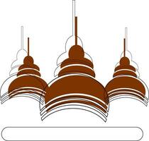 ilustración representando un moderno rascacielos edificio, exhibiendo sus arquitectónico diseño y vertical presencia en un metropolitano paisaje vector