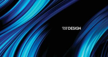 Color flow style background design. vector