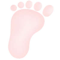 Fuß drucken Clip Art Baby Rosa transparent png
