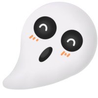 a cartoon ghost with two eyes and a smile png