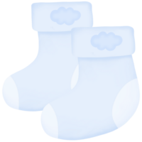 blue baby socks clipart png