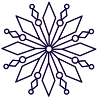 fiocco di neve clipart -png elemento png