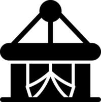 Circus Tent Creative Icon Design vector