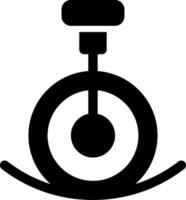 Unicycle Performance Creative Icon Design vector
