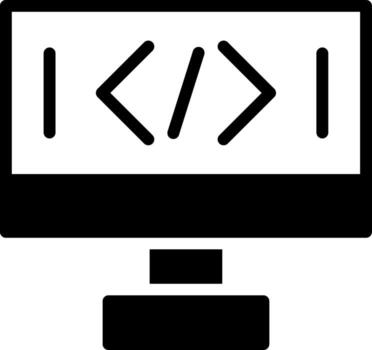 diseño de icono creativo de codificación vector