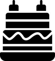 diseño de icono creativo de pastel de cumpleaños vector