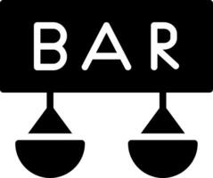 Bar Creative Icon Design vector