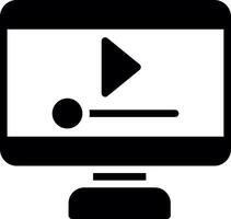 Video Player Creative Icon Design vector