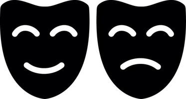 Theater Masks Creative Icon Design vector