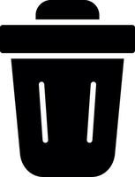 Trash Bin Creative Icon Design vector