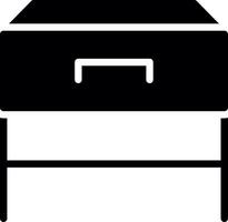 Bedside Table Creative Icon Design vector