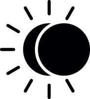 eclipse diseño de icono creativo vector