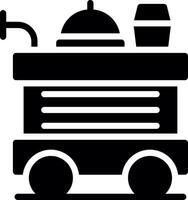 Food Trolley Creative Icon Design vector