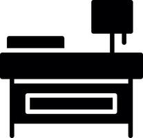 Bedside Table Creative Icon Design vector