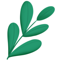 icono de hoja verde sobre fondo transparente png