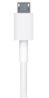 a white usb cable on a transparent background png