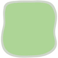 a green square with a white border png