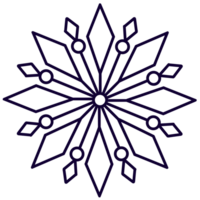 fiocco di neve clipart -png elemento png