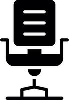 Desk Chair Creative Icon Design vector