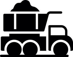 Dump Truck Creative Icon Design vector