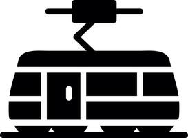 Tram Creative Icon Design vector