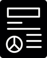 Peace Treaty Creative Icon Design vector