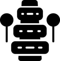 Glyph Icons Design vector
