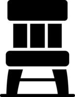 Wooden Chair Creative Icon Design vector