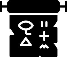 diseño de icono creativo de jeroglíficos vector