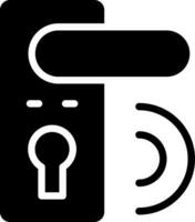 Door Lock Creative Icon Design vector