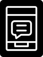 Message On Phone Creative Icon Design vector