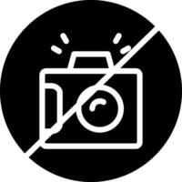 No Camera Creative Icon Design vector