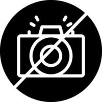 No Camera Creative Icon Design vector