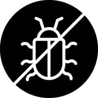 No Bug Creative Icon Design vector