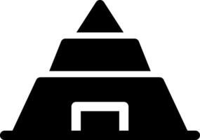 Pyramid Creative Icon Design vector