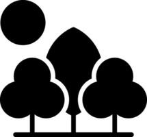 Tree Landscape Creative Icon Design vector
